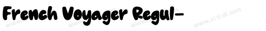 French Voyager Regul字体转换